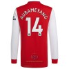 Maglia da Calcio a Maniche Lunghe Arsenal Pierre-Emerick Aubameyang 14 Casa 2021-22 per Uomo